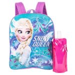 Disney’s Frozen Backpack Combo Set – Disney Frozen Girls’ 3 Piece Backpack Set – Backpack, Waterbottle and Carabina (Teal/Pink)