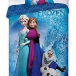 Disney Frozen Kids Reversible Super Soft 100% Microfibre Duvet Cover and Pillow Cover Set,Twin