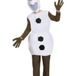 Disney Disguise Men’s Olaf Deluxe Adult Costume, White, X-Large