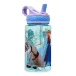 Disney Frozen Water Bottle with Built-In Straw