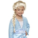 Disney Frozen 2 Elsa Wig, 20″ Long with Iconic Braid for Girls Costume, Dress Up or Halloween – For Ages 3+