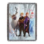 Disney’s Frozen 2, “Peering Out” Woven Tapestry Throw Blanket, 48″ x 60″, Multi Color