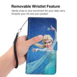 Samsung Galaxy S9 Plus (2018) (6.2in) Frozen Elsa Wallet Case for Girls