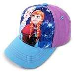 Disney Frozen Elsa and Anna Cotton Baseball Cap, Purple/Blue,  Little Girls, Age 4-7