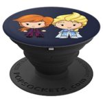 Disney Frozen 2 Elsa and Anna Chibi Art PopSockets Grip and Stand for Phones and Tablets