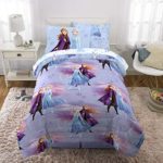 Franco Kids Bedding Super Soft Comforter and Sheet Set with Bonus Sham, 5 Piece Twin Size, Disney Frozen 2