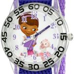 Disney Kids’ W001684 Doc McStuffins Analog Display Analog Quartz Purple Watch