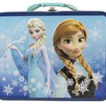 Disney Frozen 3D Design Embossed – Metal Tin Lunchbox (Navy)
