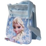 Disney Frozen Snow Blue 2 Layers Elsa Medium Shoulder Bag with Beautiful Pen