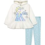 Disney Frozen 2 Toddler Girls’ Fleece Ruffle Hoodie & Leggings Set