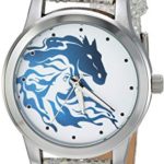 Disney Women’s Frozen 2 Analog Quartz Watch with Patent Leather Strap, Silver, 18 (Model: WDS000831)