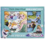 Disney Frozen – First Look and Find Board Book & Giant 40 Piece Puzzle – PI Kids