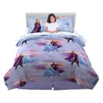 Franco Kids Bedding Super Soft Comforter and Sheet Set with Bonus Sham, 7 Piece Full Size, Disney Frozen 2