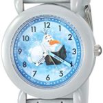 Disney Boys’ Frozen 2 Analog Quartz Watch with Silicone Strap, Gray, 16 (Model: WDS000820)