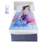 Franco Bedding Super Soft Plush Kids Weighted Blanket with Bonus Door Knob Pillow, 36″ x 48″ 4.5lbs, Disney Frozen 2