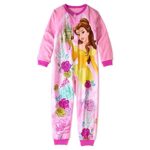 Disney Beauty and The Beast Princess Belle Little and Big Girls Sleeper Pajamas