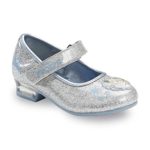 Disney Girl’s Frozen Silver Sparkle Mary Jane Dress Shoe (Toddler/Little Kid)