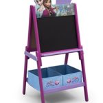 Delta Children Wooden Double-Sided Kids Easel with Storage -Ideal for Arts & Crafts, Drawing, Homeschooling and More, Disney Frozen