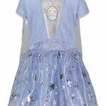 Disney Frozen Elsa Anna Toddler Girls Costume Dress Gown & Headband Set 4T