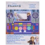 Disney Frozen 2 – Townley Girl Cosmetic Compact Set with Mirror 22 lip glosses, 4 Body Shines, 6 Brushes Colorful Portable Foldable Washable Makeup Beauty Kit Box Set for Girls Kids Toddler