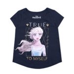 Disney Frozen Elsa & Anna Girls’ 3 Pack T-Shirt for Toddler, Little and Big Kids