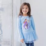 Disney Frozen Elsa Anna Toddler Girls Long Sleeve Graphic T-Shirt & Leggings Blue 2T