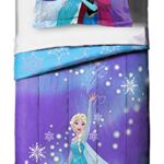 Jay Franco Frozen Magical Winter 5 Piece Twin Bed Set-(Offical Disney Product)