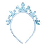 Luv Her Frozen Princess Dress Up Accessory Set – 3 Pcs Jewelry Set – Blue Princess Elsa Tiara, Bracelet – Elsa Necklace – Giftable Box – Birthday, Holiday Gifts For Girls – Toys Dress Up Kit – Ages 3+
