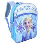Disney Frozen Backpack and Lunch Bag Set – Disney School Supplies Bundle with Elsa Backpack and Insulated Lunch Box Plus Water Bottle, Keychain, Stickers, and More (Frozen Backpack for Kids)
