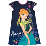 Disney Girls’ Frozen Nightdress Size 7 Multicolored