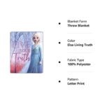 The Northwest Company Frozen 2, Elsa Living Truth Silk Touch Throw Blanket, 40″ x 50″