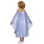 Disguise Disney Frozen 2 Elsa Costume for Girls, Classic Dress and Cape Outfit, Child Size Small (4-6x), White & Blue