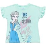 Disney Frozen Elsa Princess Anna Toddler Girls Girls 3 Pack Graphic T-Shirts Purple/Blue/Grey 4T