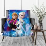 Frozen Blanket Cute Cartoon Kids Blankets for Girls Fleece Toddler Blanket Printed Blankets for Girls Cozy Kids Throw Blanket Super Soft Plush Toddler Blankets Princess 40”x50”