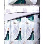 Jay Franco Disney Frozen 2 Spirit 4 Piece Twin Size Bed Set – Includes Comforter & Sheet Set – Bedding Features Elsa & Anna – Super Soft Fade Resistant Polyester (Official Disney Product)