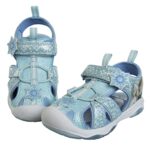 Disney Girls’ Shoes – Minnie Mouse or Frozen Light-Up Closed Toe Sports Sandals (6T-12), Size 6 Toddler, Three White Lights