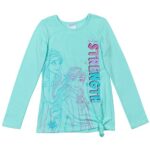 Disney Frozen Elsa Anna Little Boys Long Sleeve Graphic T-Shirt & Leggings Blue 7-8
