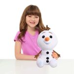 Just Play Disney Frozen 2 Olaf Weighted 14.5-inch Plush Stuffed Toy for Kids, Snowman, White, Approximately 2-pounds, Ages 3 Up, 32178