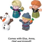 Disney Frozen Elsa & Friends Little People Figure Set With Anna Kristoff & Olaf For Toddler Pretend Play Ages 18+ Months