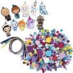 Disney Deluxe Sparkling Necklace Activity Set Frozen 2 – Tara Toy, Create-Design-Wear 10 Charm Necklaces, Ages 3+