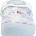 Crocs Kids’ Classic Lined Disney Frozen Clog | Frozen Elsa Shoes, Mineral Blue, 13 Little Kid