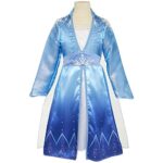 Disney Frozen 2 Elsa Adventure Girls Role-Play Dress Features Ice Crystal Winged Cape, Sleek Dress Cut with Glittery, Frosty Trim – Fits Sizes 4-6X, for Ages 3+