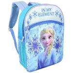 Disney Bundle Frozen Backpack for Boys Girls Kids – 5 Pc with 16” School Bag, Water Bottle, Stickers, and More (Disney Supplies), travel bag (Frozen Kids)