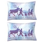 Franco Kids Bedding Set of 2 Super Soft Microfiber Reversible Pillowcase, 20 in x 30 in, Disney Frozen 2