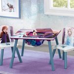 Delta Children Kids Table and Chair Set With Storage (2 Chairs Included) – Ideal for Arts & Crafts, Snack Time, Homeschooling, Homework & More, Disney Frozen II