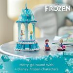 LEGO Disney Frozen Anna and Elsa’s Magical Carousel 43218 Ice Palace Building Toy Set with Elsa, Anna and Olaf, Great Birthday Gift for 6 Year olds
