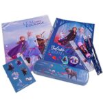 Disney Frozen School Supplies 14 Pc Set ~ Folder, Notebook, Pencils, Case, Stickers, and More (Frozen Office Supplies Bundle)