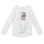 Disney Frozen Anna Elsa Toddler Girls 2 Pack Long Sleeve Graphic T-Shirts Blue/White 3T