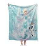 Cartoon Blanket Snowflake Bedding Soft Plush Throw Lightweight Blanket for Man Woman 60X50 inch