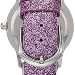 Disney Frozen Kids’ Stainless Steel Time Teacher Analog Quartz Strap Watch, Purple